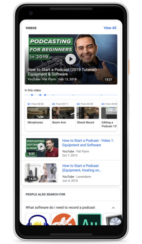 Google Officially Adds Timestamps to Videos in Search Results